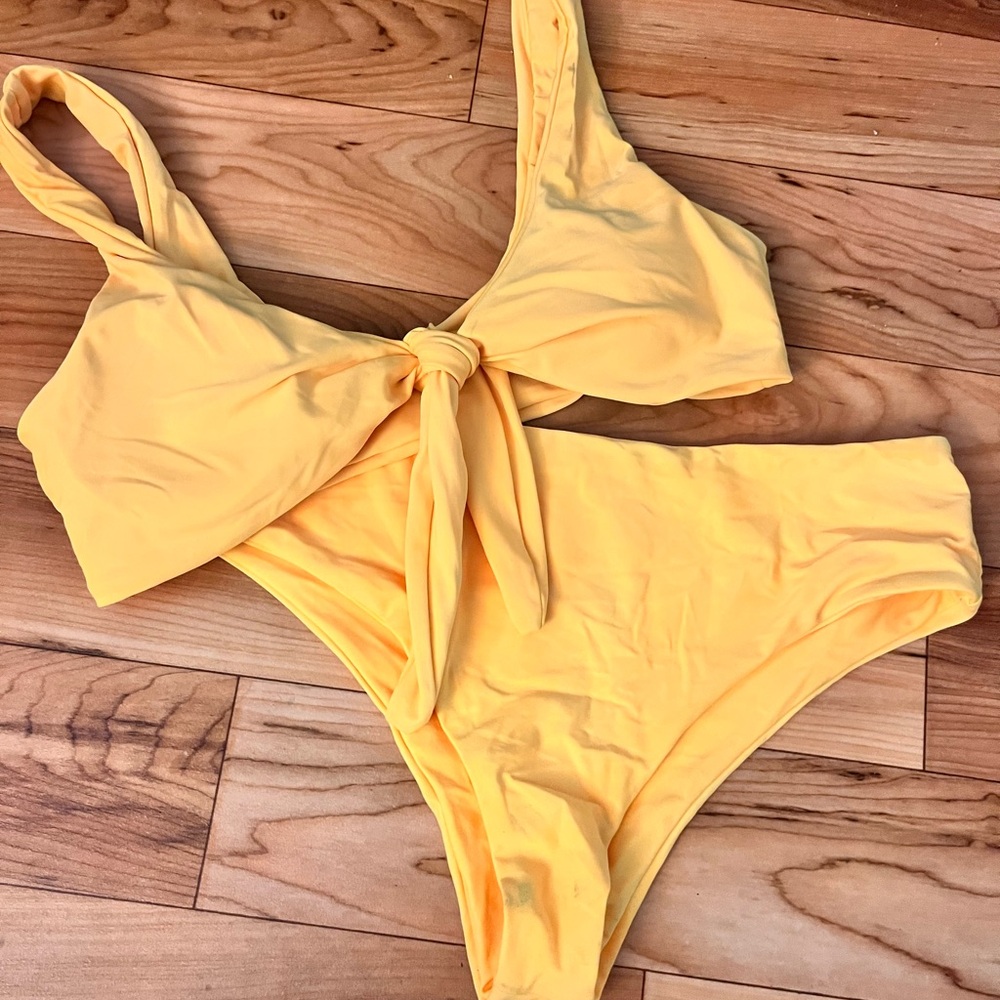 Zaful Yellow Bikini Set